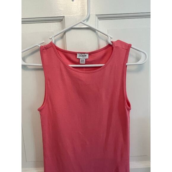 NWT J.Crew Bubblegum Pink Tank Top Women's XXS 100% Cotton Basic Tank Barbie - Picture 5 of 12